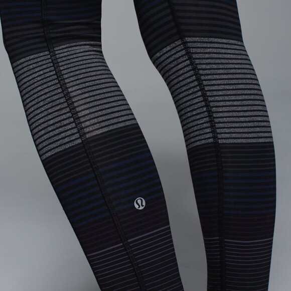 Lululemon Speed Tight II Om Stripe Black Multi 4 - Picture 7 of 14